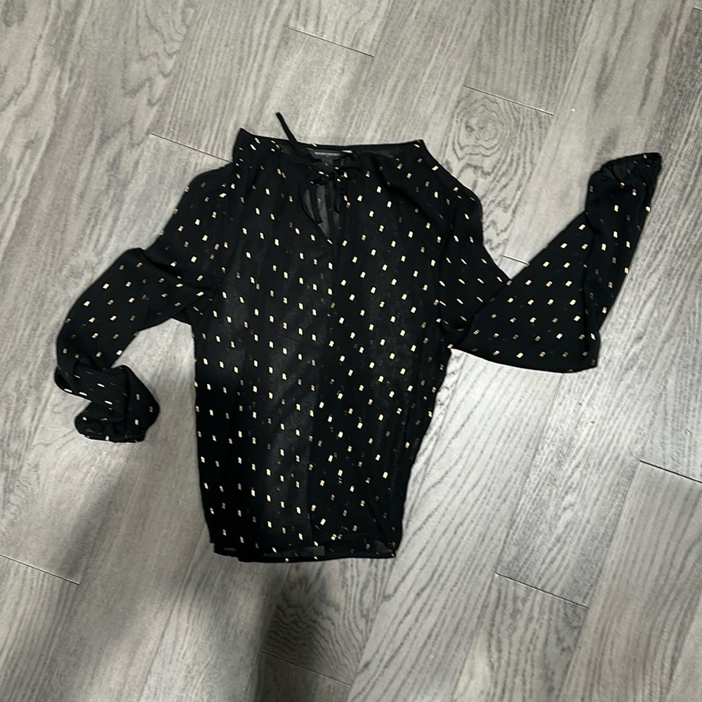 See-through black, banana republic blouse